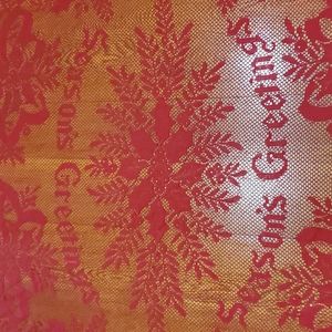 Tablecloth 92"X68" seasons greetings